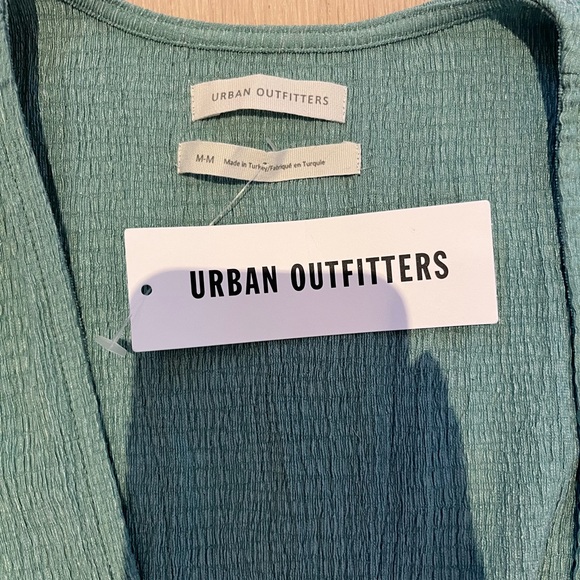 Urban outfitters turquoise dress tie top - Picture 3 of 4
